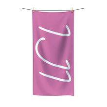 Load image into Gallery viewer, IJI Beach Towel - Blush Pink w/ White Logo
