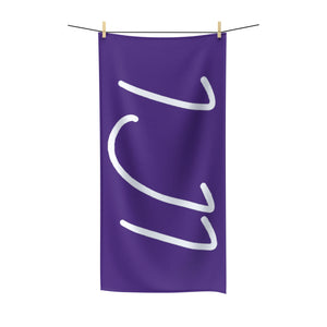 IJI Beach Towel - Polished Purple w/ White Logo