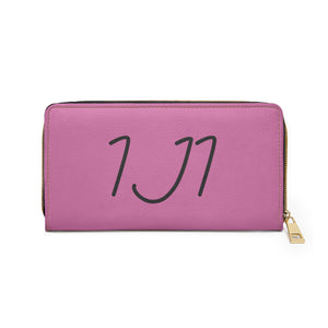 I Jump Instead Trophy Wallet - Blush Pink w/ Black Logo