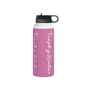 I Jump Instead Stainless Steel Water Bottle - Blush Pink w/ White Logo