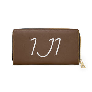 I Jump Instead Trophy Wallet - Cocoa Brown w/ White Logo