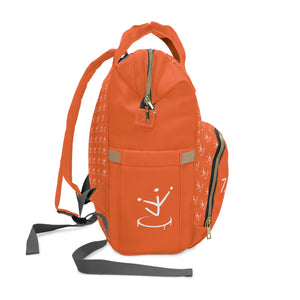 I Jump Instead Trophy Backpack - Juicy Orange w/ White Logo
