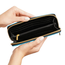Load image into Gallery viewer, I Jump Instead Trophy Wallet - Aquatic Blue w/ Black Logo
