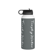 Load image into Gallery viewer, I Jump Instead Stainless Steel Water Bottle - Stormy Grey w/ White Logo
