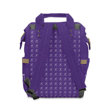 Load image into Gallery viewer, I Jump Instead Trophy Backpack - Polished Purple w/ White Logo
