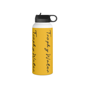 I Jump Instead Stainless Steel Water Bottle - Zesty Lemon w/ Black Logo