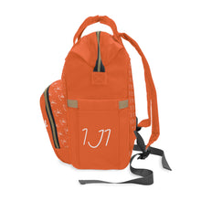 Load image into Gallery viewer, I Jump Instead Trophy Backpack - Juicy Orange w/ White Logo
