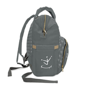I Jump Instead Trophy Backpack - Stormy Grey w/ White Logo