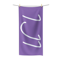 Load image into Gallery viewer, IJI Beach Towel - Lavish Purple w/ White Logo
