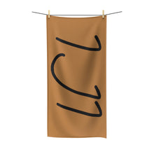 Load image into Gallery viewer, IJI Beach Towel - Toffee w/ Black Logo
