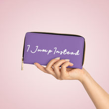 Load image into Gallery viewer, I Jump Instead Trophy Wallet - Lavish Purple w/ White Logo
