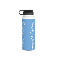 Load image into Gallery viewer, I Jump Instead Stainless Steel Water Bottle - Baby Blue w/ White Logo
