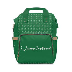 I Jump Instead Trophy Backpack - Evergreen w/ White Logo