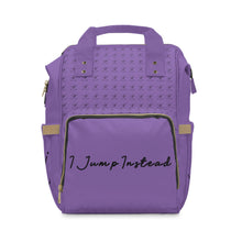 Load image into Gallery viewer, I Jump Instead Trophy Backpack - Lavish Purple w/ Black Logo
