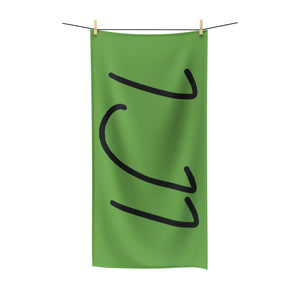 IJI Beach Towel - Earthy Green w/ Black Logo