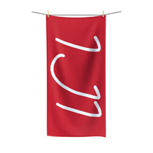 Load image into Gallery viewer, IJI Beach Towel - Crimson Red w/ White Logo
