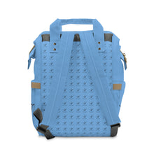 Load image into Gallery viewer, I Jump Instead Trophy Backpack - Baby Blue w/ Black Logo

