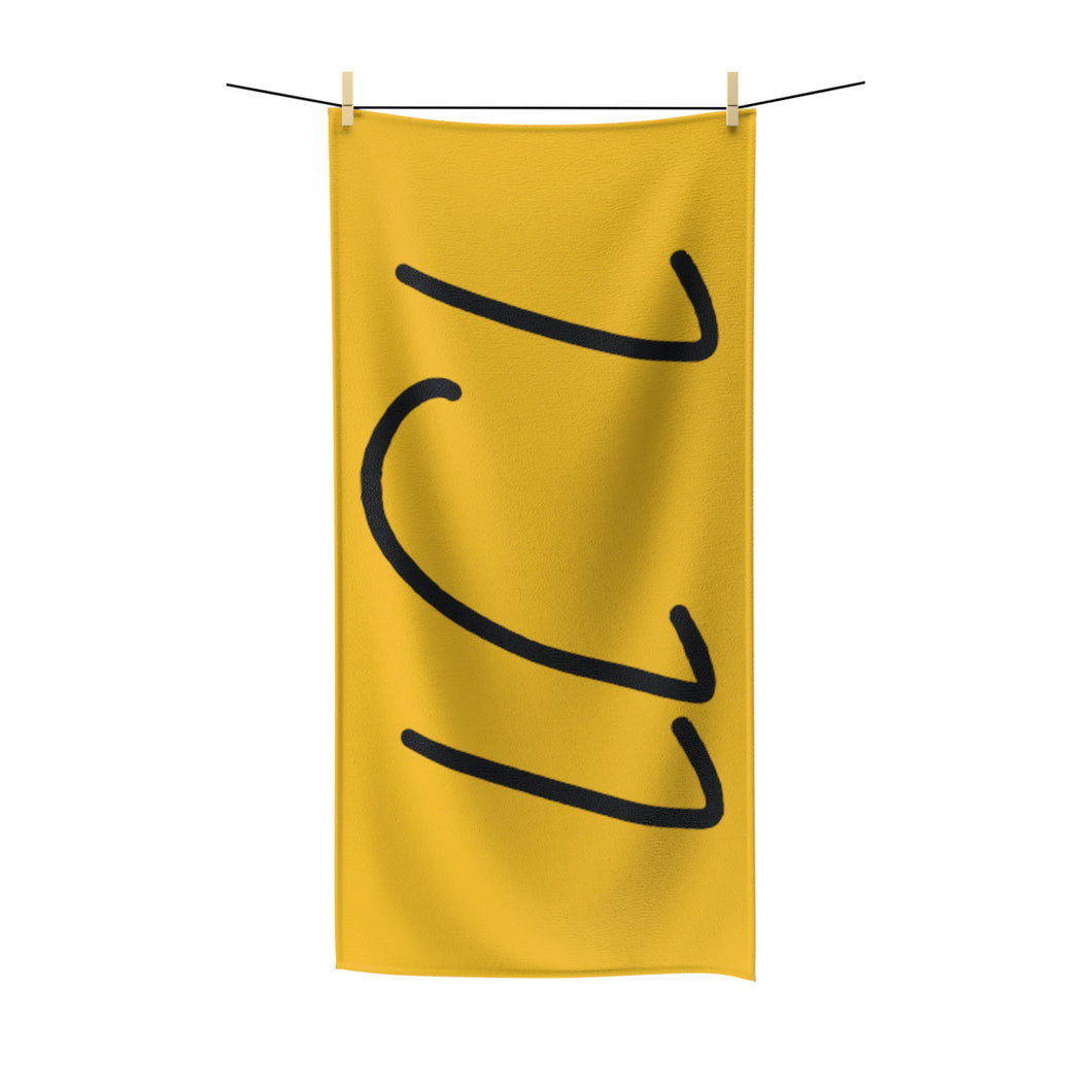 IJI Beach Towel - Zesty Lemon w/ Black Logo