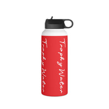 Load image into Gallery viewer, I Jump Instead Stainless Steel Water Bottle - Showstopper Red w/ White Logo
