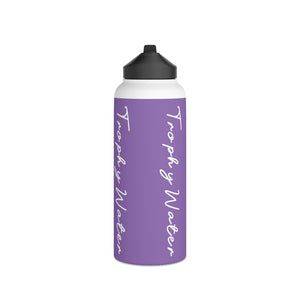 I Jump Instead Stainless Steel Water Bottle - Lavish Purple w/ White Logo