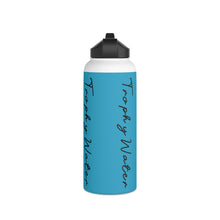 Load image into Gallery viewer, I Jump Instead Stainless Steel Water Bottle - Aquatic Blue w/ Black Logo
