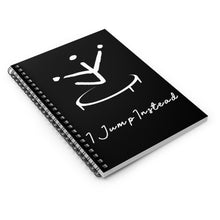 Load image into Gallery viewer, Jump Instead Spiral Notebook - Black w/ White Logo
