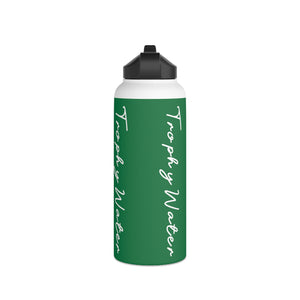 I Jump Instead Stainless Steel Water Bottle - Evergreen w/ White Logo
