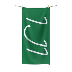 IJI Beach Towel - Evergreen w/ White Logo