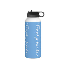 Load image into Gallery viewer, I Jump Instead Stainless Steel Water Bottle - Baby Blue w/ White Logo

