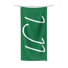 Load image into Gallery viewer, IJI Beach Towel - Evergreen w/ White Logo
