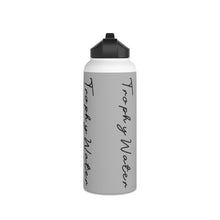 Load image into Gallery viewer, I Jump Instead Stainless Steel Water Bottle - Airy Grey w/ Black Logo
