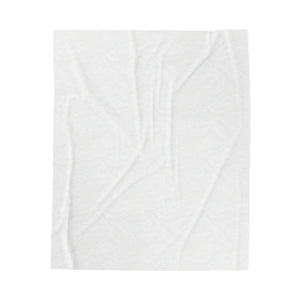 I Jump Instead Plush Blanket - Crispy White w/ Black Logo