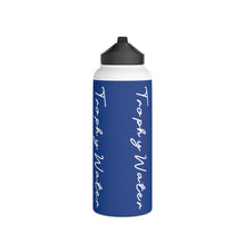 Load image into Gallery viewer, I Jump Instead Stainless Steel Water Bottle - Moody Blue w/ White Logo
