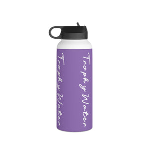 I Jump Instead Stainless Steel Water Bottle - Lavish Purple w/ White Logo