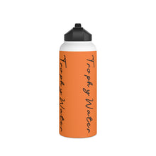 Load image into Gallery viewer, I Jump Instead Stainless Steel Water Bottle - Tangerine Orange w/ Black Logo
