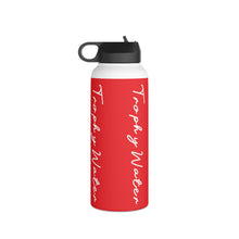 Load image into Gallery viewer, I Jump Instead Stainless Steel Water Bottle - Showstopper Red w/ White Logo
