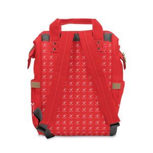 I Jump Instead Trophy Backpack - Showstopper Red w/ White Logo