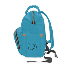 Load image into Gallery viewer, I Jump Instead Trophy Backpack - Aquatic Blue w/ Black Logo

