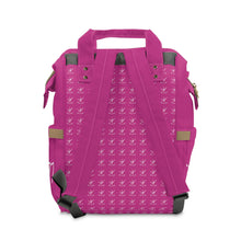 Load image into Gallery viewer, I Jump Instead Trophy Backpack - Magenta w/ White Logo
