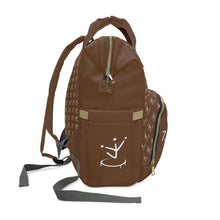 Load image into Gallery viewer, I Jump Instead Trophy Backpack - Cocoa Brown w/ White Logo
