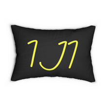 Load image into Gallery viewer, I Jump Instead Lumbar Pillow - Black w/ Yellow Logo
