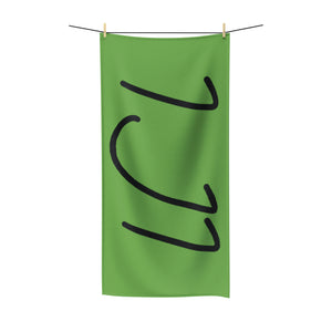 IJI Beach Towel - Earthy Green w/ Black Logo