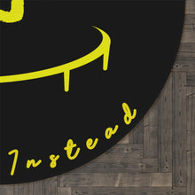 Load image into Gallery viewer, I Jump Instead Rug - Modern Black w/ Yellow Logo
