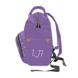 I Jump Instead Trophy Backpack - Lavish Purple w/ White Logo