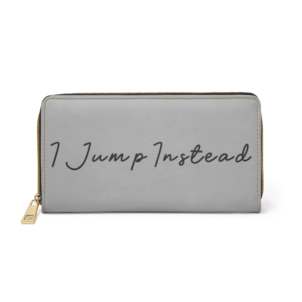 I Jump Instead Trophy Wallet - Airy Grey w/ Black Logo