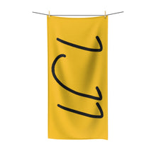 Load image into Gallery viewer, IJI Beach Towel - Zesty Lemon w/ Black Logo
