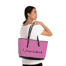 Load image into Gallery viewer, Faux Leather Shoulder Bag - Blush Pink w/ Black Logo
