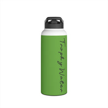 Load image into Gallery viewer, I Jump Instead Stainless Steel Water Bottle - Earthy Green w/ Black Logo
