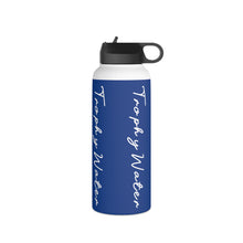 Load image into Gallery viewer, I Jump Instead Stainless Steel Water Bottle - Moody Blue w/ White Logo
