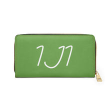Load image into Gallery viewer, I Jump Instead Trophy Wallet - Earthy Green w/ White Logo
